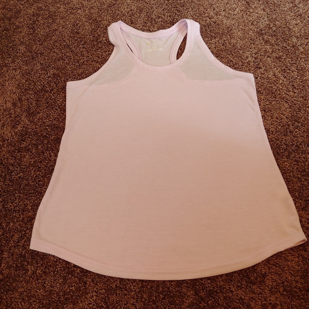 NWOT tek gear dry tek hush lavender raceeback tank